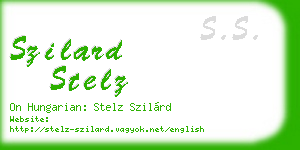 szilard stelz business card